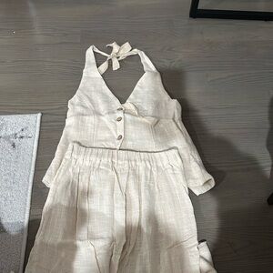 NWT S Free People vest and pants set